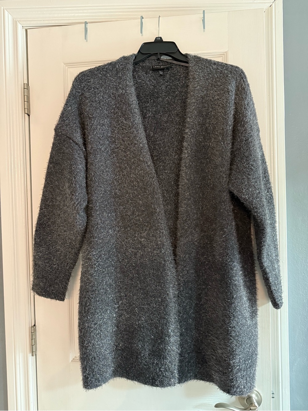 Lane Bryant Cozy Open-Front Gray Women's Sweater Cardigan